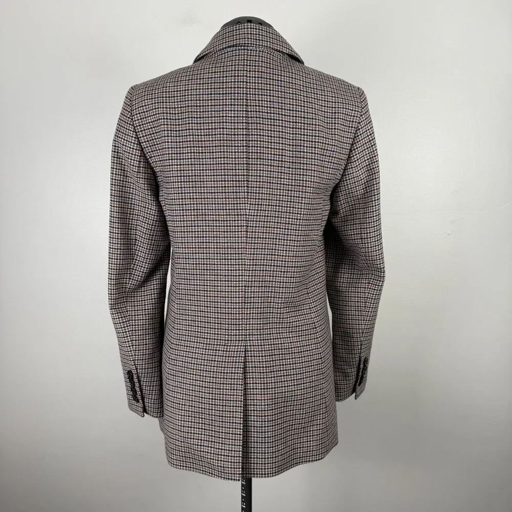 Talbots Oversized Boyfriend Blazer – Academia Preppy Style, Cotton Wool Jacket - Picture 10 of 15